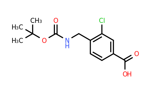 CAS 165528-69-8 | 4-((Tert-butoxycarbonylamino)methyl)-3-chlorobenzoic acid