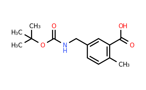 CAS 165950-06-1 | 5-(tert-Butoxycarbonylamino-methyl)-2-methyl-benzoic acid