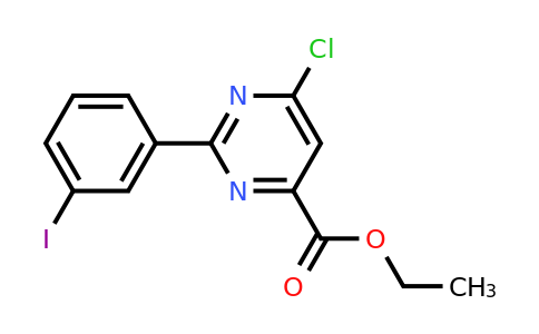 CAS 1660120-66-0 | Ethyl 6-chloro-2-(3-iodophenyl)pyrimidine-4-carboxylate