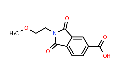 CAS 166096-35-1 | 2-(2-Methoxyethyl)-1,3-dioxoisoindoline-5-carboxylic acid