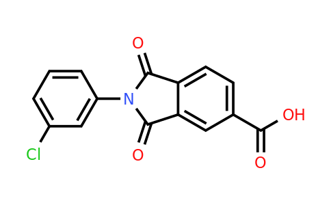 CAS 166096-47-5 | 2-(3-Chlorophenyl)-1,3-dioxoisoindoline-5-carboxylic acid