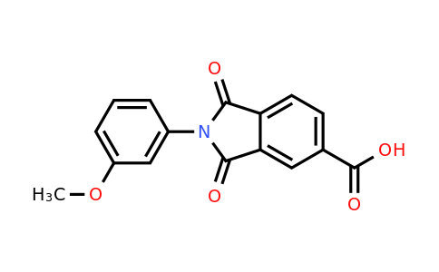 CAS 166096-48-6 | 2-(3-Methoxyphenyl)-1,3-dioxoisoindoline-5-carboxylic acid