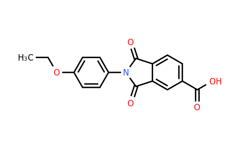 CAS 166096-53-3 | 2-(4-Ethoxyphenyl)-1,3-dioxoisoindoline-5-carboxylic acid