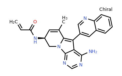 CAS 1661854-97-2 | (S)-N-(4-Amino-6-methyl-5-(quinolin-3-yl)-8,9-dihydropyrimido[5,4-b]indolizin-8-yl)acrylamide