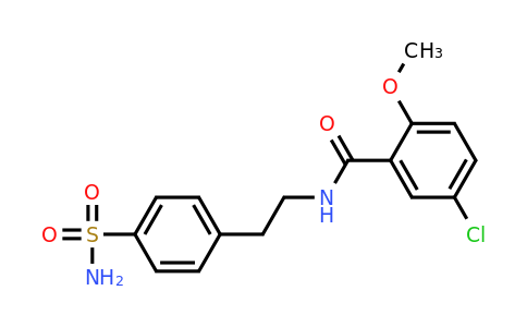 CAS 16673-34-0 | 5-Chloro-2-methoxy-N-(4-sulfamoylphenethyl)benzamide