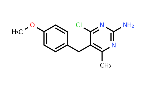 CAS 16682-67-0 | 4-Chloro-5-(4-methoxybenzyl)-6-methylpyrimidin-2-amine