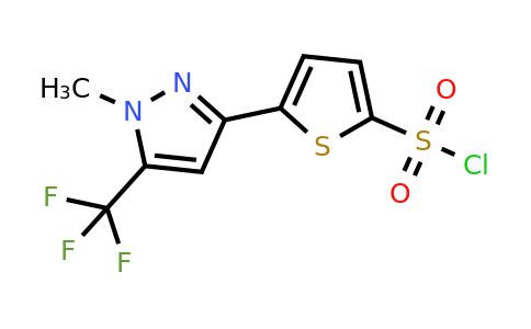 CAS 166964-31-4 | 5-(1-Methyl-5-(trifluoromethyl)-1H-pyrazol-3-yl)thiophene-2-sulfonyl chloride