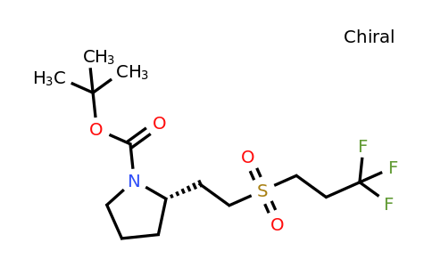 CAS 1670272-76-0 | tert-butyl (2S)-2-[2-(3,3,3-trifluoropropanesulfonyl)ethyl]pyrrolidine-1-carboxylate