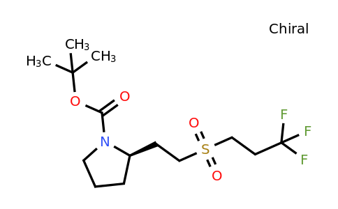 CAS 1670272-79-3 | tert-butyl (2R)-2-[2-(3,3,3-trifluoropropanesulfonyl)ethyl]pyrrolidine-1-carboxylate