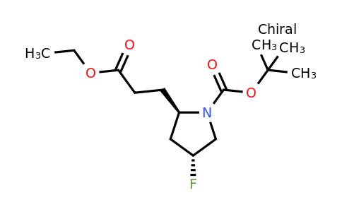 CAS 1670272-94-2 | tert-butyl (2R,4R)-2-(3-ethoxy-3-oxopropyl)-4-fluoropyrrolidine-1-carboxylate