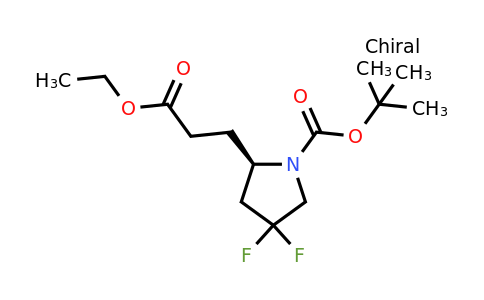 CAS 1670272-95-3 | tert-butyl (2R)-2-(3-ethoxy-3-oxopropyl)-4,4-difluoropyrrolidine-1-carboxylate