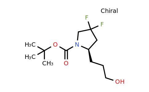 CAS 1670272-97-5 | tert-butyl (2R)-4,4-difluoro-2-(3-hydroxypropyl)pyrrolidine-1-carboxylate