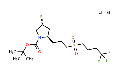 CAS 1670273-18-3 | tert-butyl (2R,4R)-4-fluoro-2-[3-(4,4,4-trifluorobutanesulfonyl)propyl]pyrrolidine-1-carboxylate