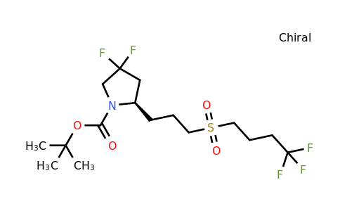 CAS 1670273-19-4 | tert-butyl (2R)-4,4-difluoro-2-[3-(4,4,4-trifluorobutanesulfonyl)propyl]pyrrolidine-1-carboxylate