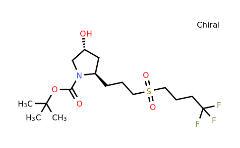 CAS 1670273-20-7 | tert-butyl (2R,4R)-4-hydroxy-2-[3-(4,4,4-trifluorobutanesulfonyl)propyl]pyrrolidine-1-carboxylate