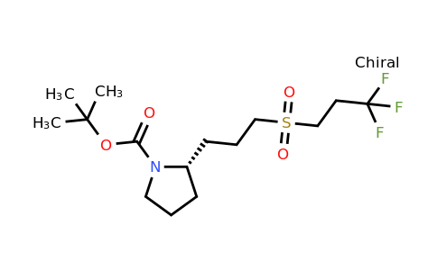 CAS 1670273-29-6 | tert-butyl (2S)-2-[3-(3,3,3-trifluoropropanesulfonyl)propyl]pyrrolidine-1-carboxylate