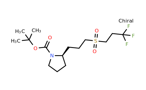CAS 1670273-30-9 | tert-butyl (2R)-2-[3-(3,3,3-trifluoropropanesulfonyl)propyl]pyrrolidine-1-carboxylate