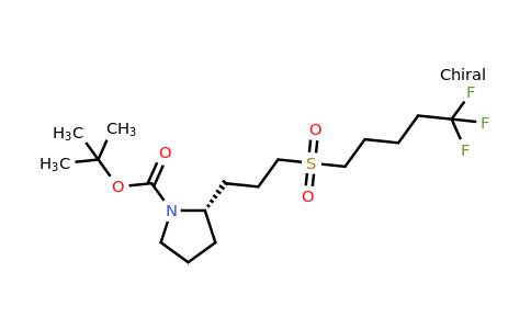 CAS 1670273-31-0 | tert-butyl (2S)-2-[3-(5,5,5-trifluoropentanesulfonyl)propyl]pyrrolidine-1-carboxylate