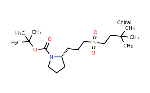 CAS 1670273-32-1 | tert-butyl (2S)-2-[3-(3,3-dimethylbutanesulfonyl)propyl]pyrrolidine-1-carboxylate