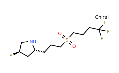 CAS 1670273-33-2 | (2R,4R)-4-fluoro-2-[3-(4,4,4-trifluorobutanesulfonyl)propyl]pyrrolidine