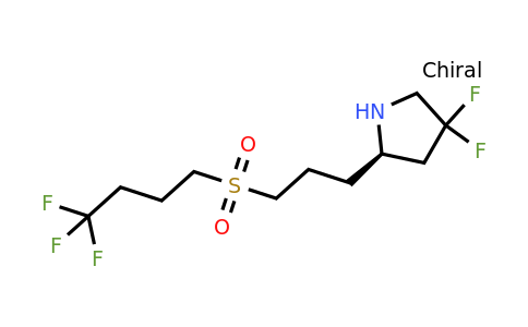 CAS 1670273-34-3 | (2R)-4,4-difluoro-2-[3-(4,4,4-trifluorobutanesulfonyl)propyl]pyrrolidine