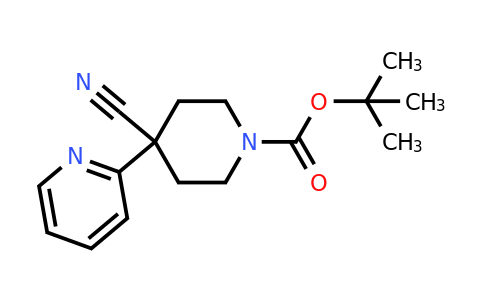 CAS 167263-04-9 | tert-Butyl 4-cyano-4-(pyridin-2-yl)piperidine-1-carboxylate