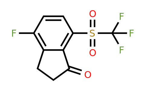CAS 1672663-02-3 | 4-fluoro-7-(trifluoromethylsulfonyl)indan-1-one