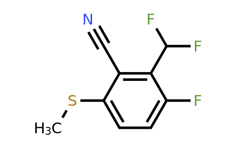 CAS 1672663-81-8 | 2-(difluoromethyl)-3-fluoro-6-methylsulfanyl-benzonitrile