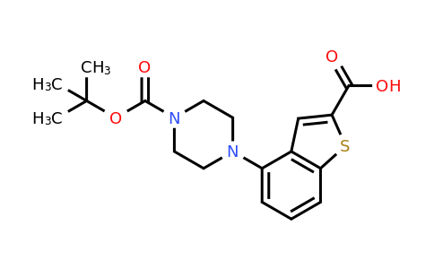 CAS 1677681-02-5 | 4-{4-[(tert-butoxy)carbonyl]piperazin-1-yl}-1-benzothiophene-2-carboxylic acid
