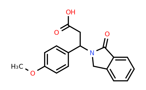 CAS 167886-73-9 | 3-(4-Methoxyphenyl)-3-(1-oxoisoindolin-2-yl)propanoic acid