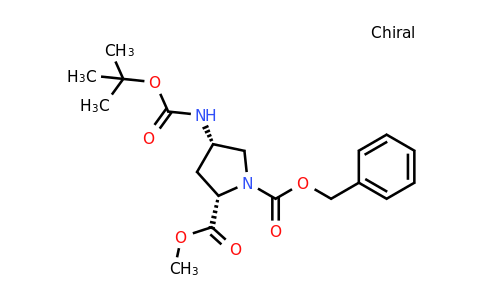 1-benzyl 2-methyl (2S,4S)-4-{[(tert-butoxy)carbonyl]amino}pyrrolidine-1,2-dicarboxylate