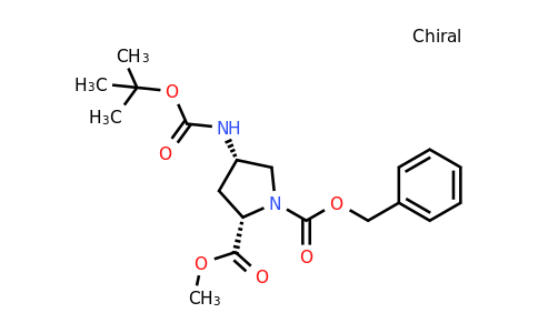 CAS 168263-80-7 | 1-benzyl 2-methyl (2S,4S)-4-{[(tert-butoxy)carbonyl]amino}pyrrolidine-1,2-dicarboxylate