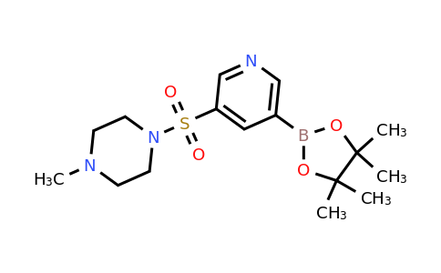 CAS 1684430-47-4 | 1-Methyl-4-(5-(4,4,5,5-tetramethyl-1,3,2-dioxaborolan-2-YL)pyridin-3-ylsulfonyl)piperazine