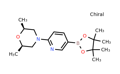 CAS 1684430-48-5 | (2R,6S)-2,6-dimethyl-4-[5-(4,4,5,5-tetramethyl-1,3,2-dioxaborolan-2-yl)pyridin-2-yl]morpholine