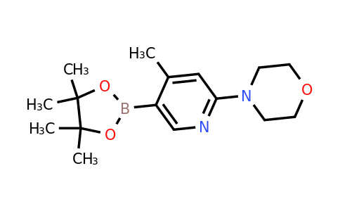 CAS 1684430-49-6 | 4-(4-Methyl-5-(4,4,5,5-tetramethyl-1,3,2-dioxaborolan-2-YL)pyridin-2-YL)morpholine