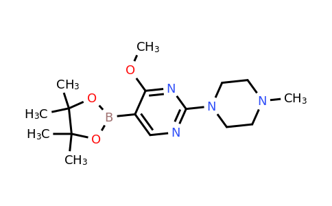 CAS 1684430-50-9 | 4-Methoxy-2-(4-methylpiperazin-1-YL)-5-(4,4,5,5-tetramethyl-1,3,2-dioxaborolan-2-YL)pyrimidine
