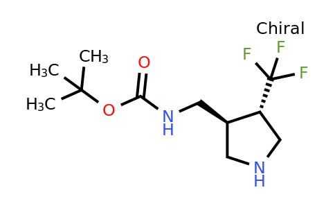 CAS 168544-90-9 | tert-butyl N-{[trans-4-(trifluoromethyl)pyrrolidin-3-yl]methyl}carbamate