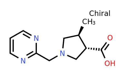 CAS 1689578-50-4 | trans-4-methyl-1-[(pyrimidin-2-yl)methyl]pyrrolidine-3-carboxylic acid