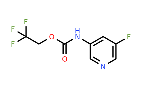 CAS 1690543-74-8 | 2,2,2-Trifluoroethyl N-(5-fluoropyridin-3-yl)carbamate