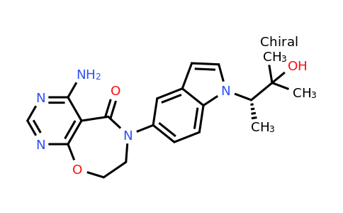 CAS 1693759-82-8 | 4-amino-6-{1-[(2S)-3-hydroxy-3-methylbutan-2-yl]-1H-indol-5-yl}-5H,6H,7H,8H-pyrimido[5,4-f][1,4]oxazepin-5-one