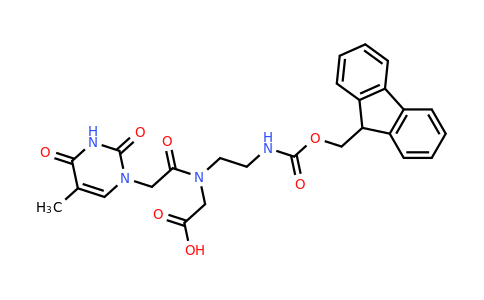 CAS 169396-92-3 | 2-(N-(2-((((9H-Fluoren-9-yl)methoxy)carbonyl)amino)ethyl)-2-(5-methyl-2,4-dioxo-3,4-dihydropyrimidin-1(2H)-yl)acetamido)acetic acid