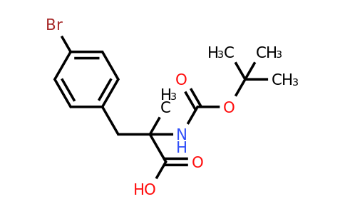 CAS 1694409-54-5 | 3-(4-bromophenyl)-2-{[(tert-butoxy)carbonyl]amino}-2-methylpropanoic acid