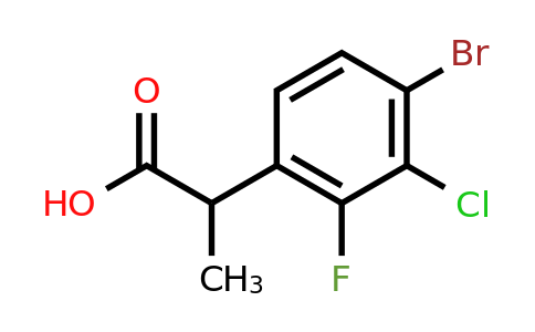 CAS 1694501-56-8 | 2-(4-bromo-3-chloro-2-fluorophenyl)propanoic acid