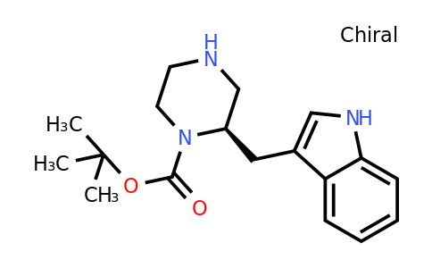 CAS 169458-48-4 | (R)-2-(1H-Indol-3-ylmethyl)-piperazine-1-carboxylic acid tert-butyl ester