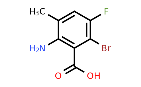 CAS 1694614-97-5 | 2-Amino-6-bromo-5-fluoro-3-methylbenzoic Acid