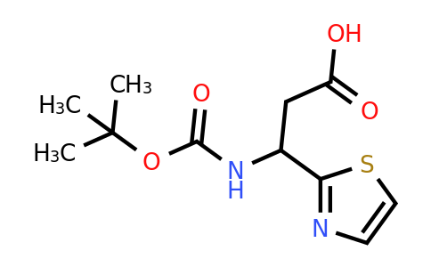 CAS 1696030-41-7 | 3-{[(tert-butoxy)carbonyl]amino}-3-(1,3-thiazol-2-yl)propanoic acid