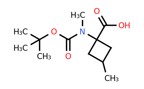 CAS 1696707-49-9 | 1-[tert-butoxycarbonyl(methyl)amino]-3-methyl-cyclobutanecarboxylic acid