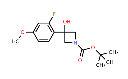 CAS 1696952-61-0 | tert-butyl 3-(2-fluoro-4-methoxyphenyl)-3-hydroxyazetidine-1-carboxylate