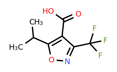 CAS 1697694-79-3 | 5-(Propan-2-yl)-3-(trifluoromethyl)-1,2-oxazole-4-carboxylic acid