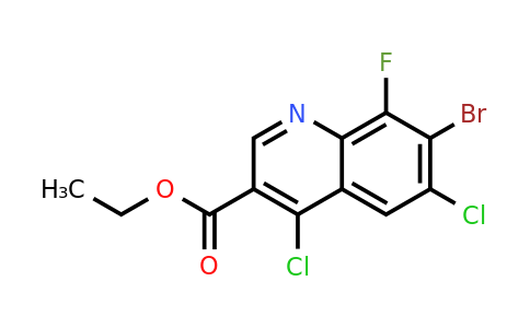 CAS 1698027-26-7 | Ethyl 7-bromo-4,6-dichloro-8-fluoroquinoline-3-carboxylate